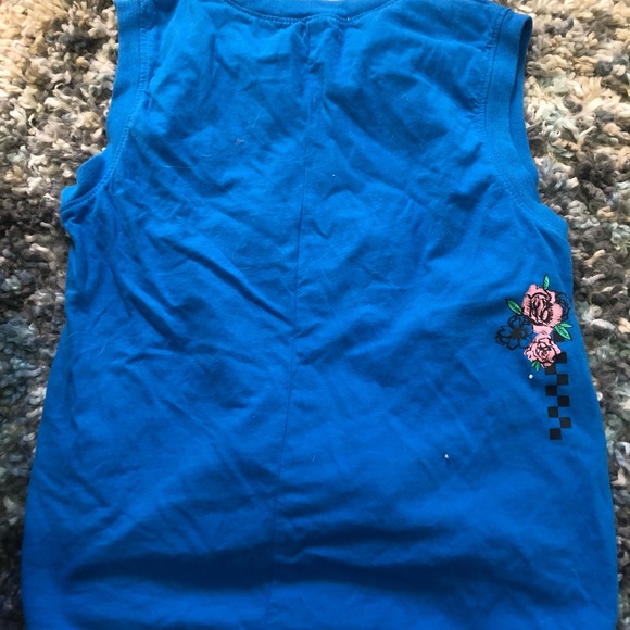 VANS XS blue sleeveless top - Picture 3 of 4